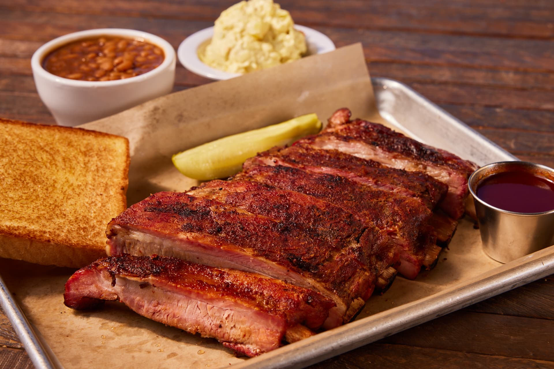 Half rack of ribs at BrickHouse
